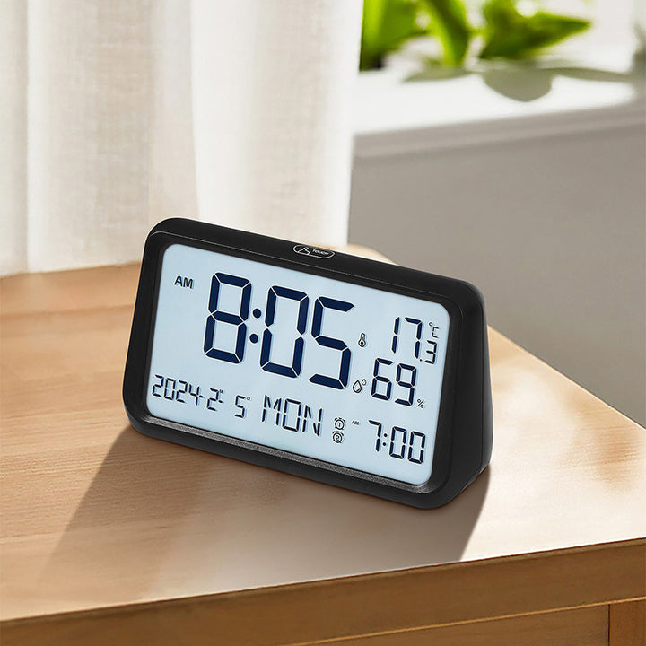 Digital alarm clock with temperature and humidity display Stornfield
