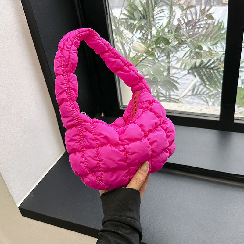 Quilted Puffer Handbag