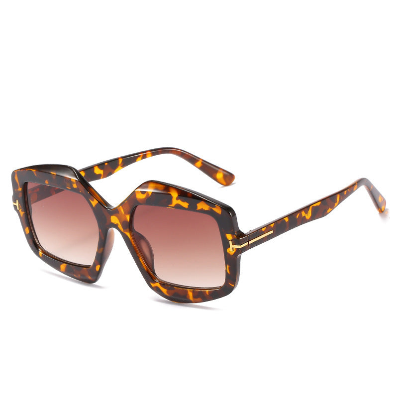 Bold Patterned Hexagonal Sunglasses Stornfield