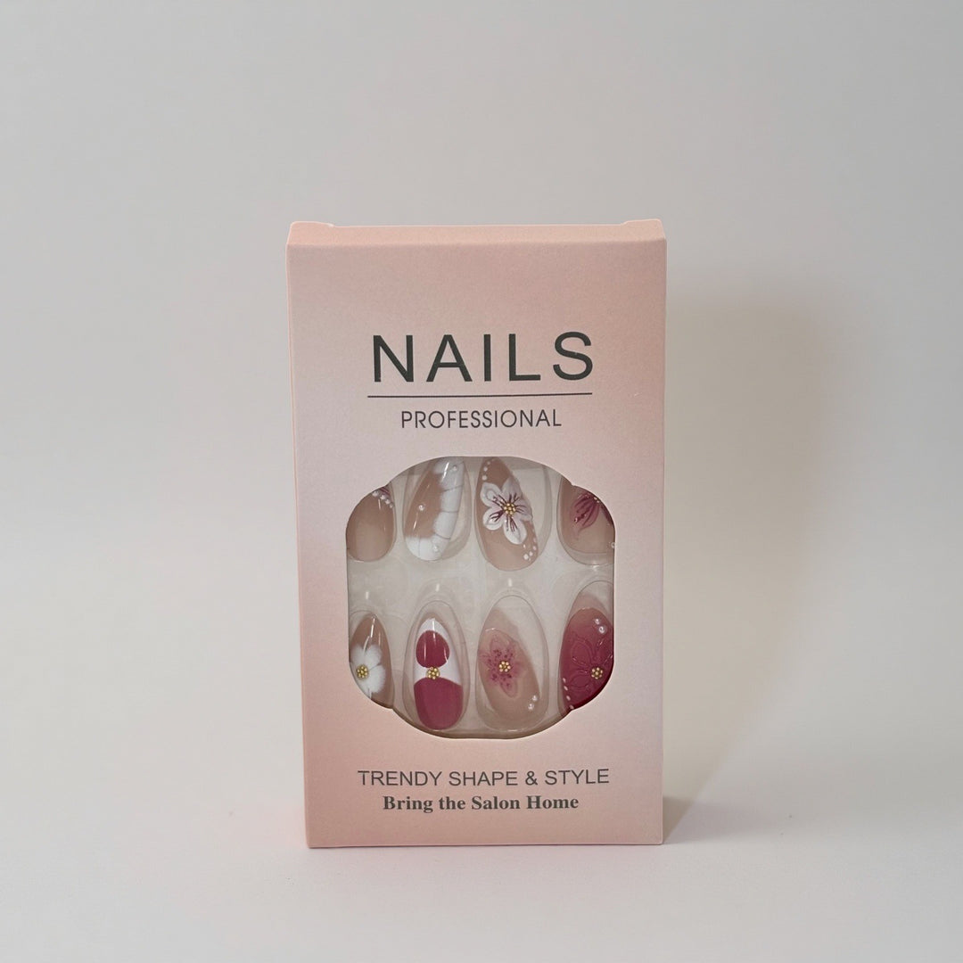 Professional Press-On Nail Set with Trendy Designs Stornfield
