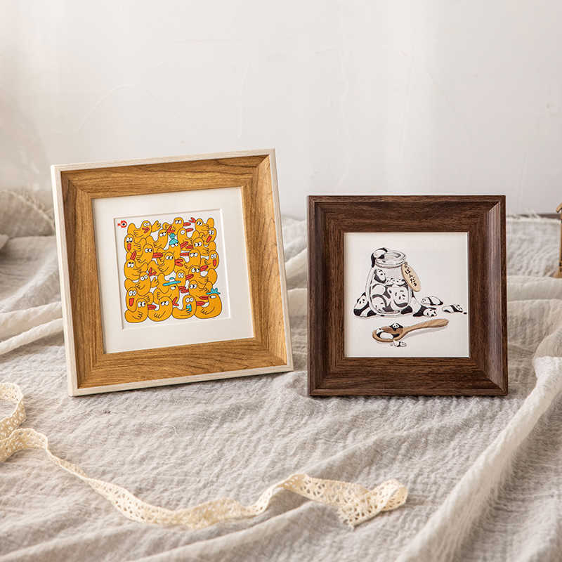 Artistic Framed Yoga Illustration