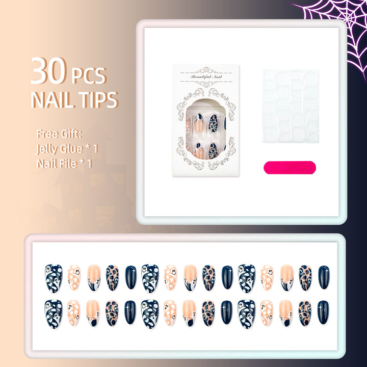 Halloween-Themed Decorative Press-On Nails