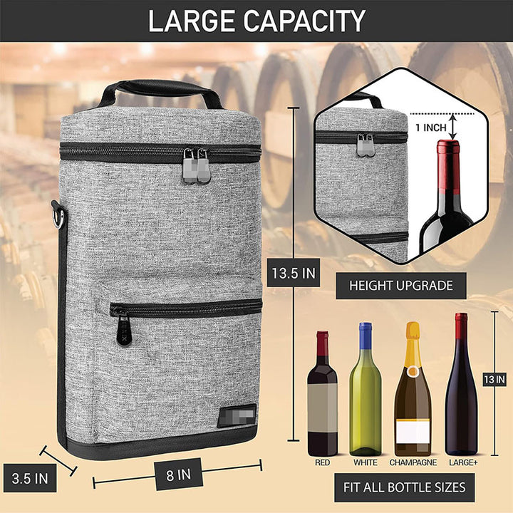 Ladies Insulated Bottle Bag with Extra Storage Stornfield