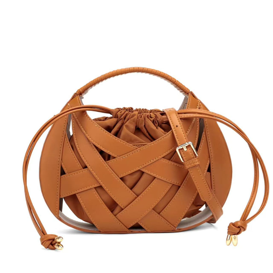 Sculpted Woven Crossbody Shoulder Bag Stornfield