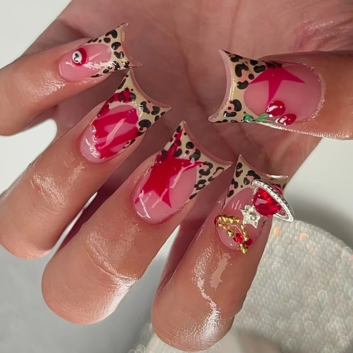 Artistic Leopard Print Press-On Nail Set Stornfield