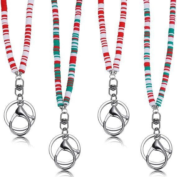 Colorful Beaded ID Badge Holder Lanyard Stornfield