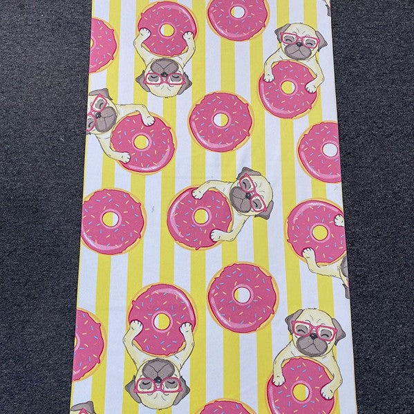 Beach towel with tropical flamingo design Stornfield