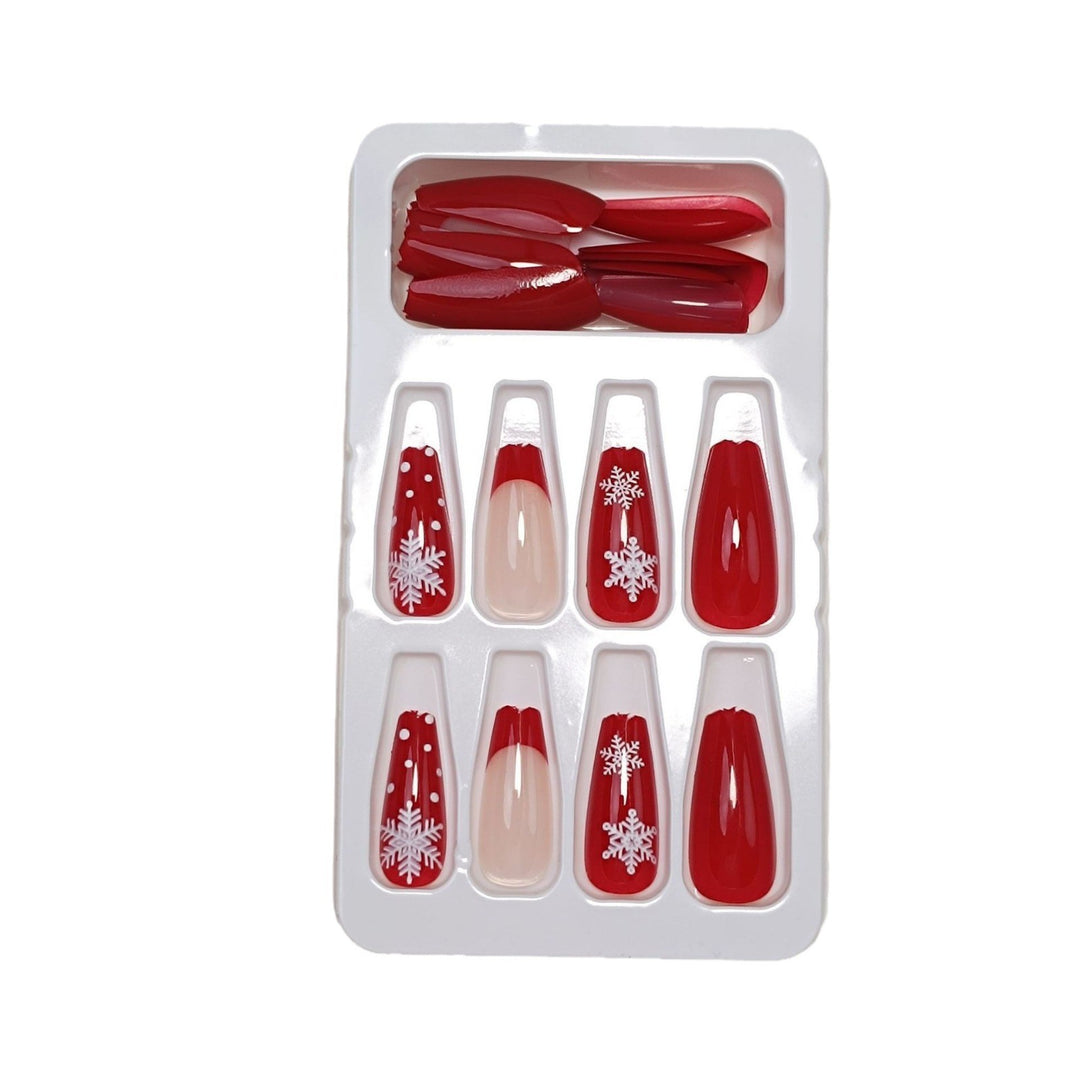 Premium Glossy Glittering Almond-Shaped Press-On Nails Stornfield