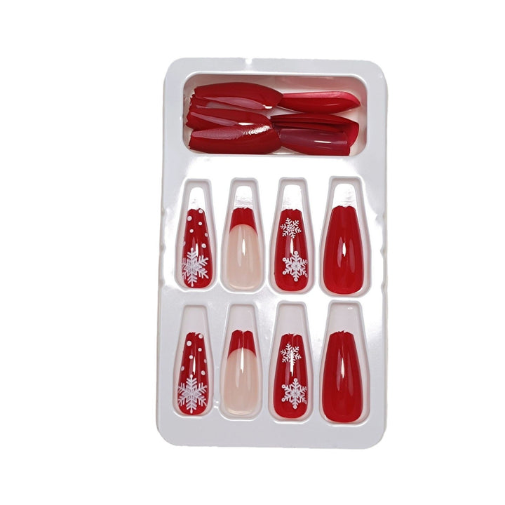 Premium Glossy Glittering Almond-Shaped Press-On Nails Stornfield