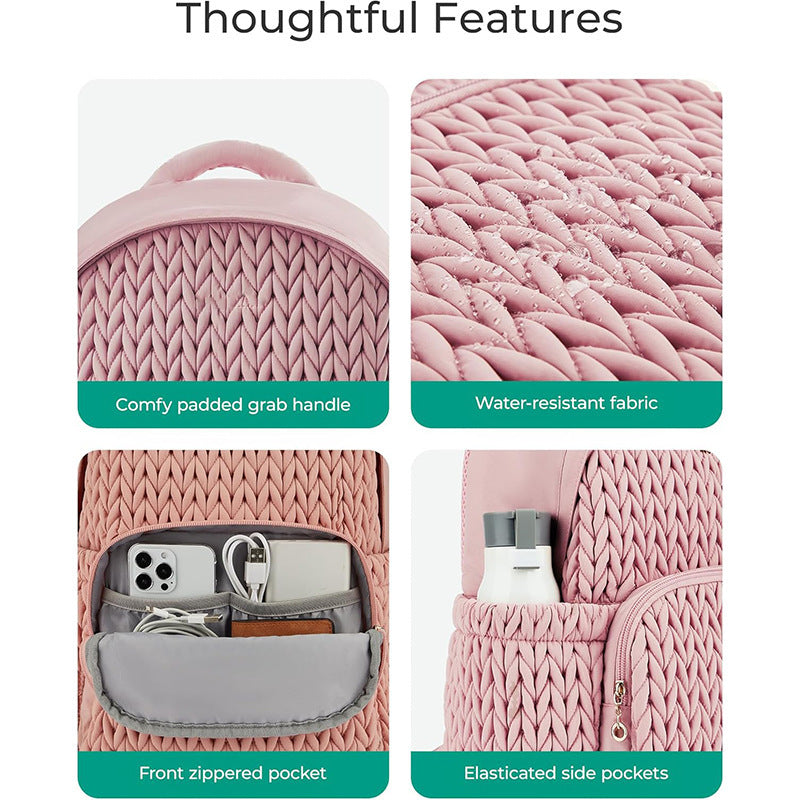 Fashionable backpack with braided structure Stornfield