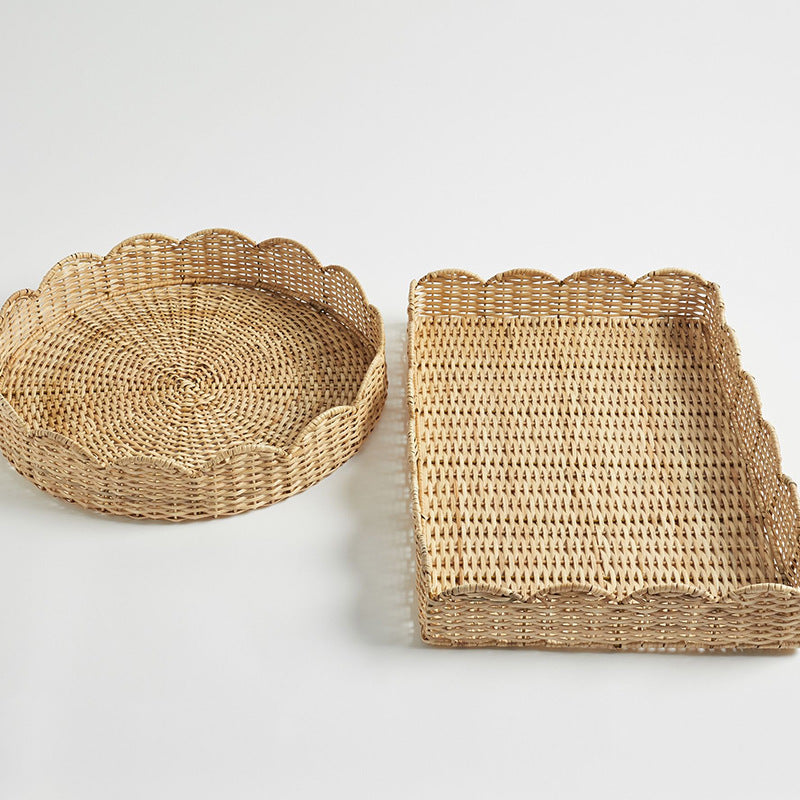 Scalloped Woven Storage Tray Stornfield