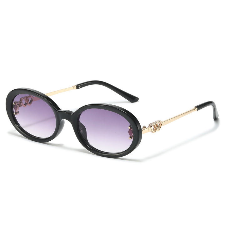 Elegant Shield Sunglasses with Decorative Metal Accents Stornfield