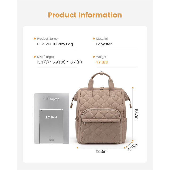 Multifunctional diaper backpack with insulating compartments Stornfield