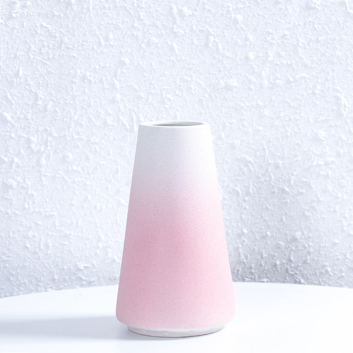 Modern Textured Ceramic Flower Vessel Stornfeild