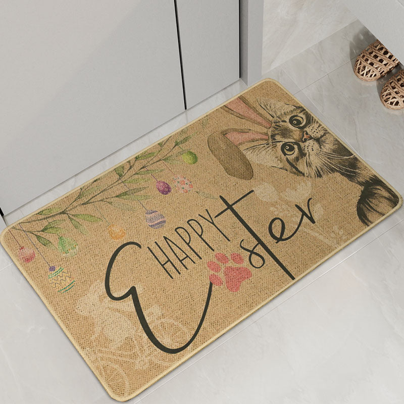 Decorative Cat-Themed Bath Mat Stornfield