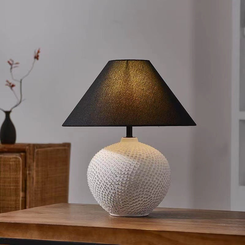 Decorative Table Lamp with Textured Base