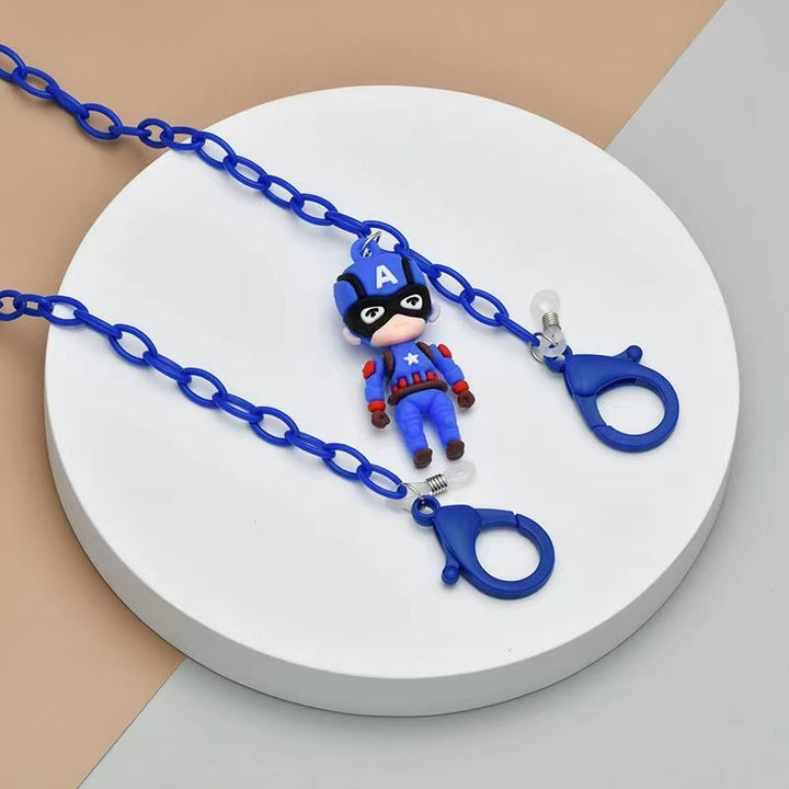 Playful glasses holder chain with figure pendant Stornfield