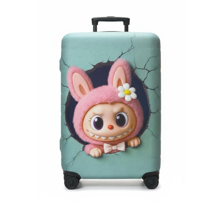 Unisex nan elastic suitcase cover with 3D dog design for trolley, stretchy and scratch-resistant Stornfield