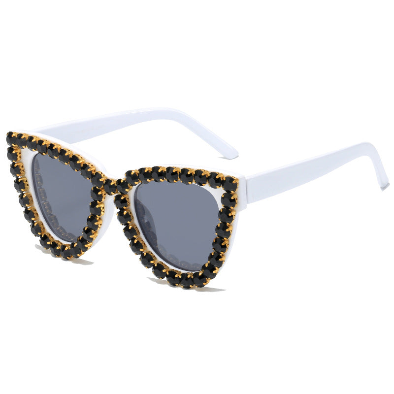 Women’s extravagant oversized sunglasses with crystal embellishments Stornfield