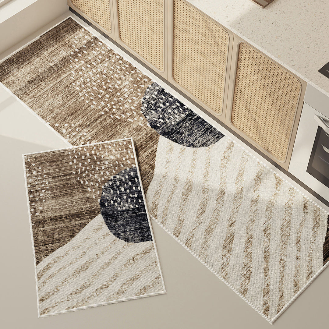 Geometric Pattern Kitchen Runner Mat