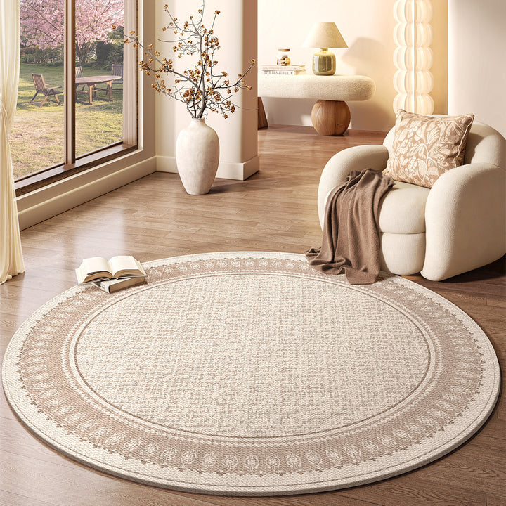 Natural Fiber Decorative Round Area Rug