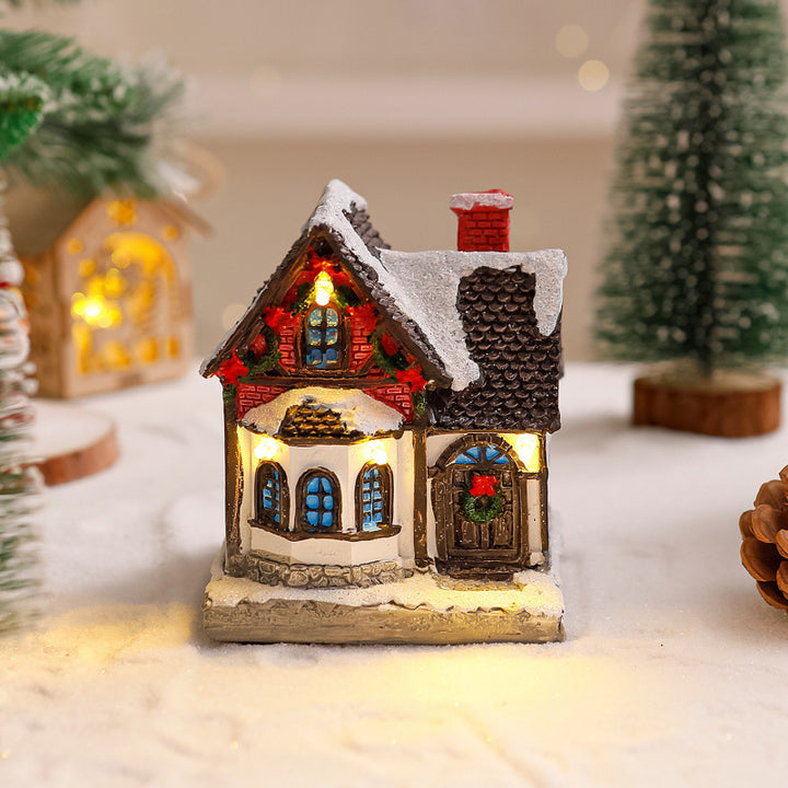 Decorative Christmas village with lights Stornfield