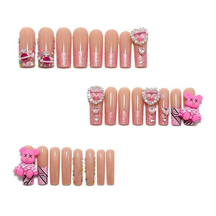 Creative artificial nails with charms and glitter Stornfield