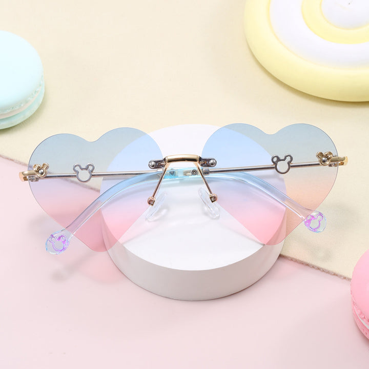 Women's Heart-Shaped Sunglasses with Mirrored Lenses Stornfield