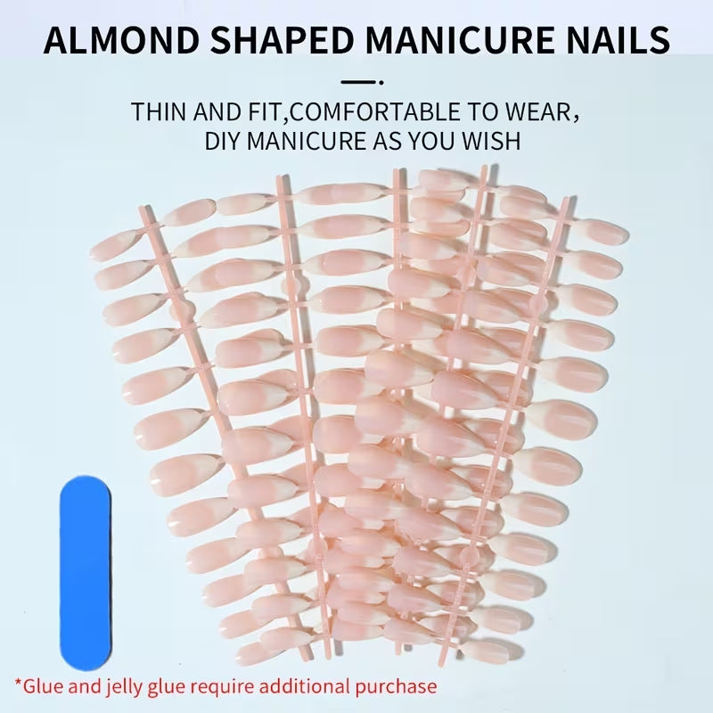 Premium Long-Lasting Almond Shaped Nail Tips Stornfield
