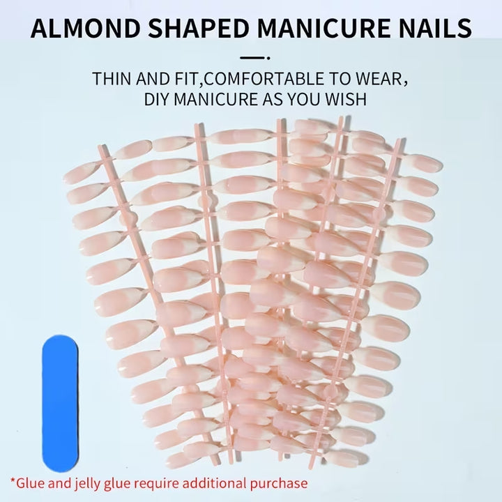 Premium Long-Lasting Almond Shaped Nail Tips Stornfield
