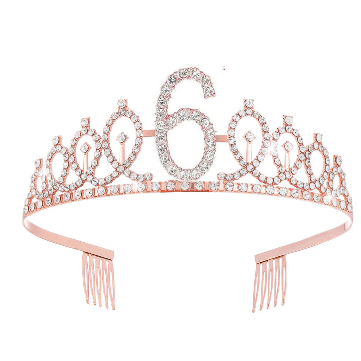 Women's Crystal-Embellished Tiara with Elegant Design Stornfield