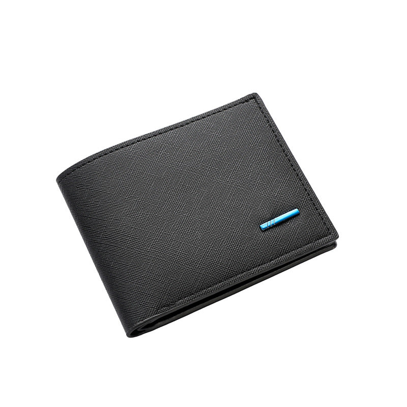 Textured Bi-Fold Leather Wallet Stornfield