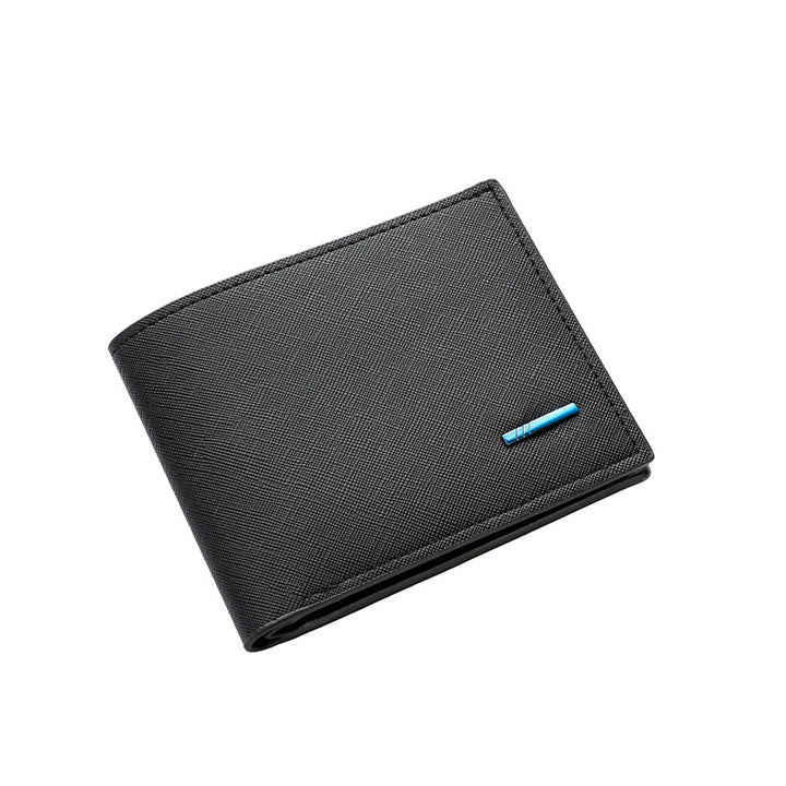 Textured Bi-Fold Leather Wallet Stornfield
