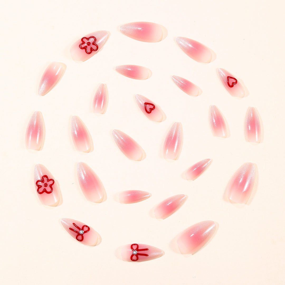 Stylish 3D Floral Acrylic Nail Art Extensions Stornfield