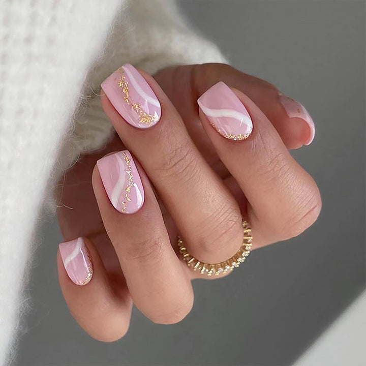 Artificial nails with elegant glitter pattern Stornfield