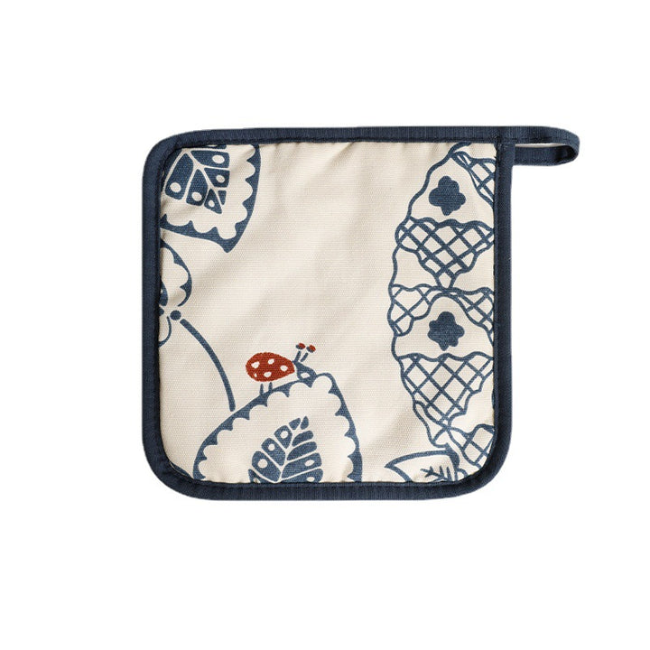 Padded pot holder with heat protection, non-slip cotton surface and hanging loop Stornfield
