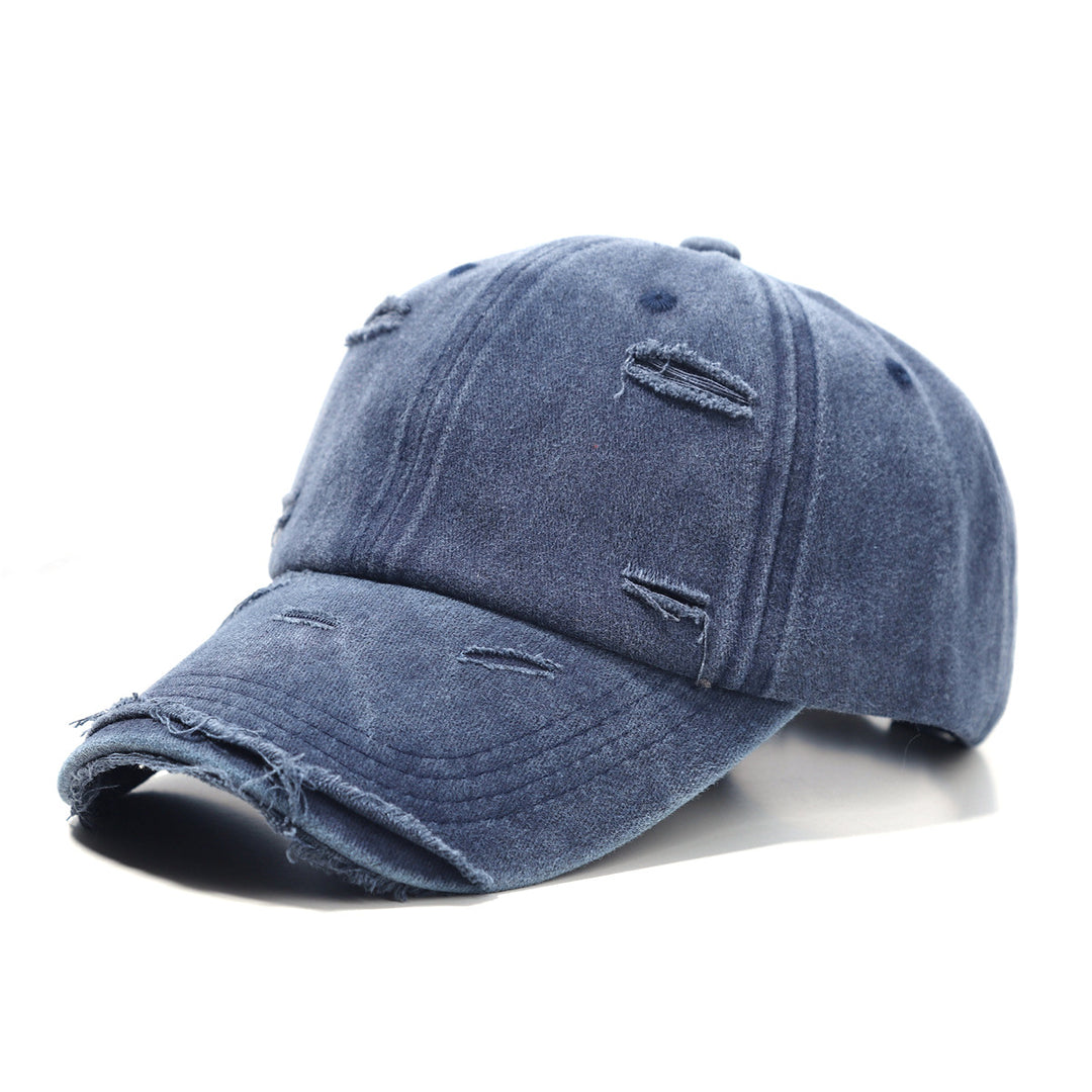 Women's washed baseball cap with destroyed look Stornfield