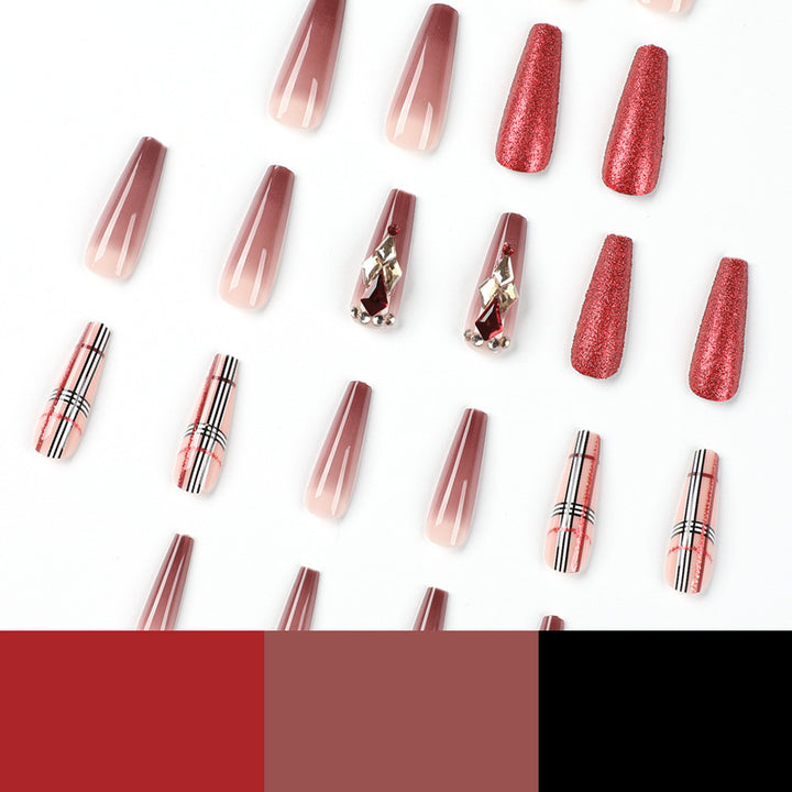 Glamorous stiletto nails with extravagant design and glitter accents Stornfield