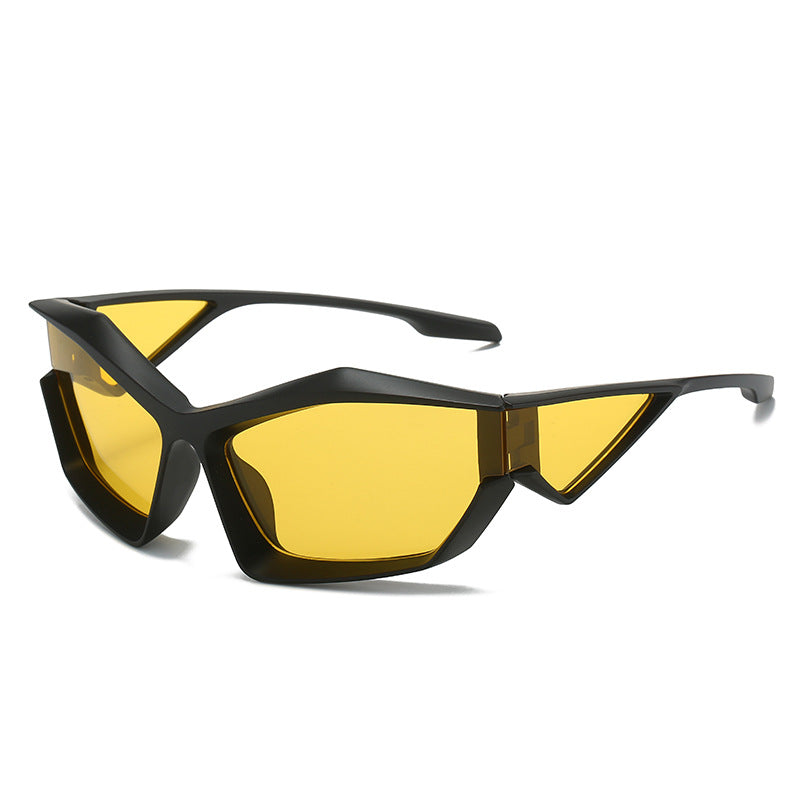 Women's sporty performance sunglasses with modern geometry frame Stornfield