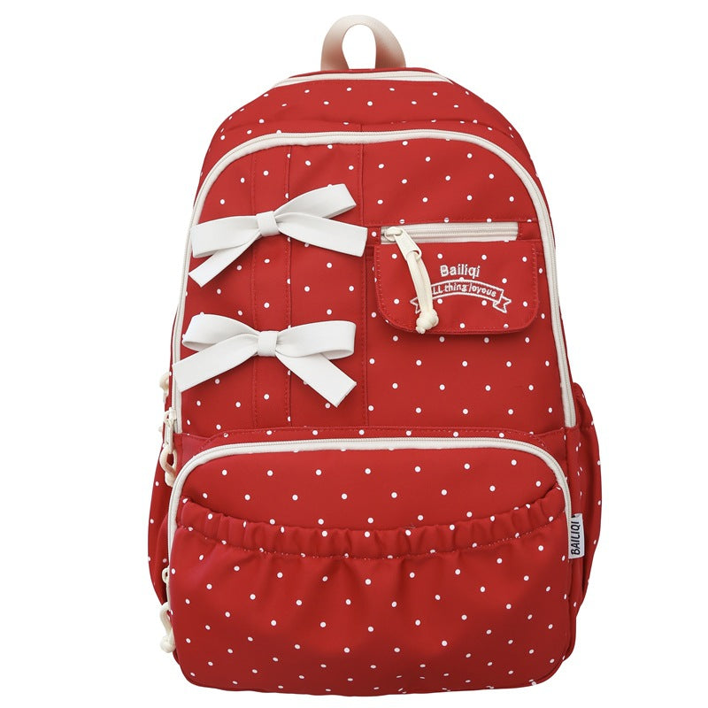 Charming Bow-Embellished Backpack Stornfield
