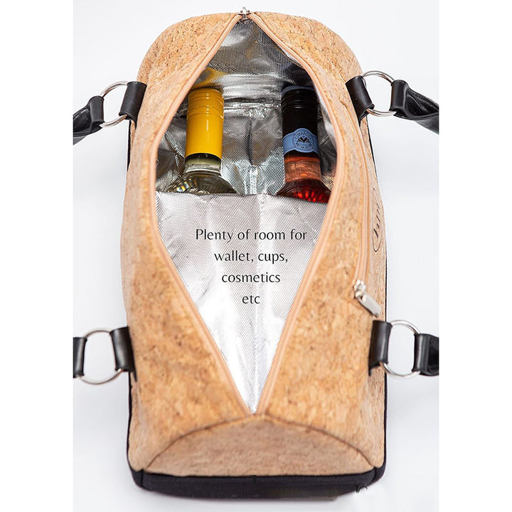Ladies Elegant Wine Transport Bag with Insulating Lining Stornfield