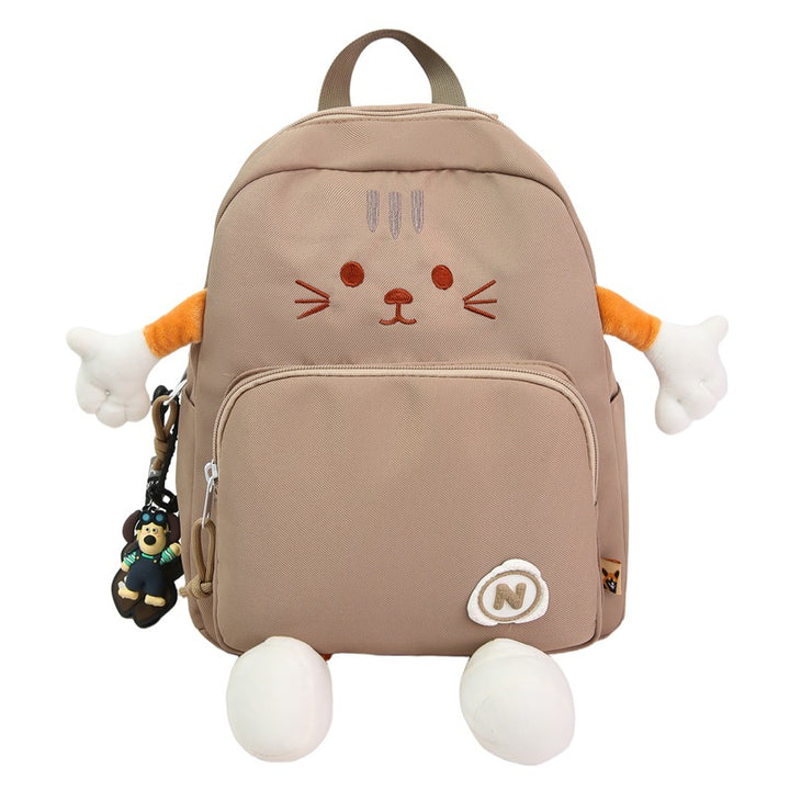 Plush Cat-Themed Backpack Stornfield