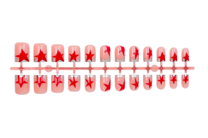 Acrylic nail set with glamorous star designs Stornfield