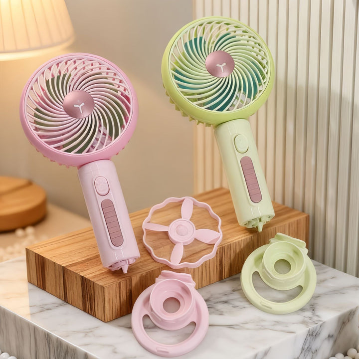 Ladies Portable Mini Handheld Fan with Flexible Tilt Adjustment Stornfield