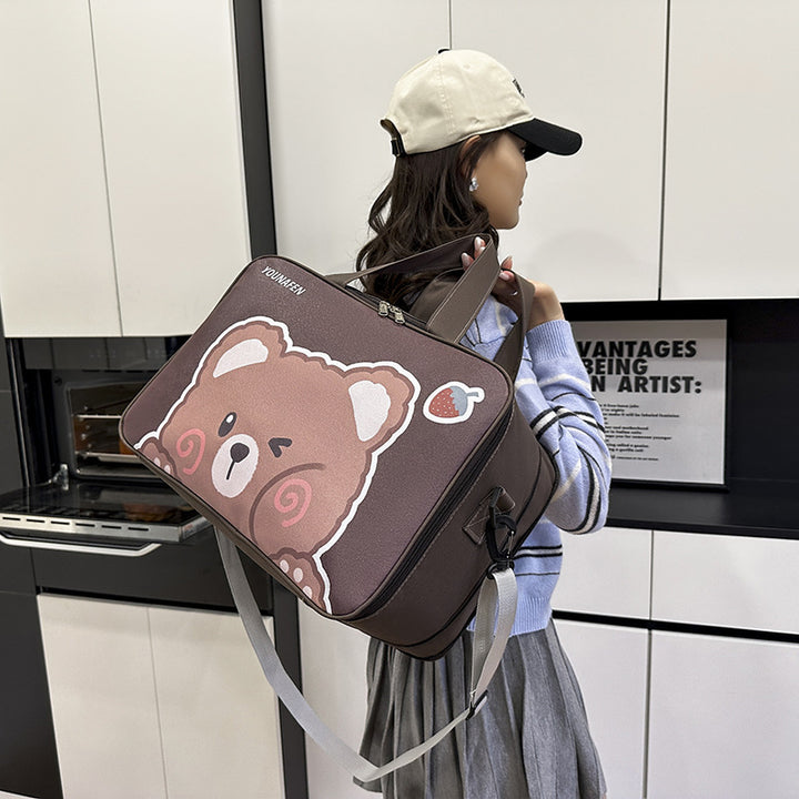 Adorable Cat Print Messenger Bag