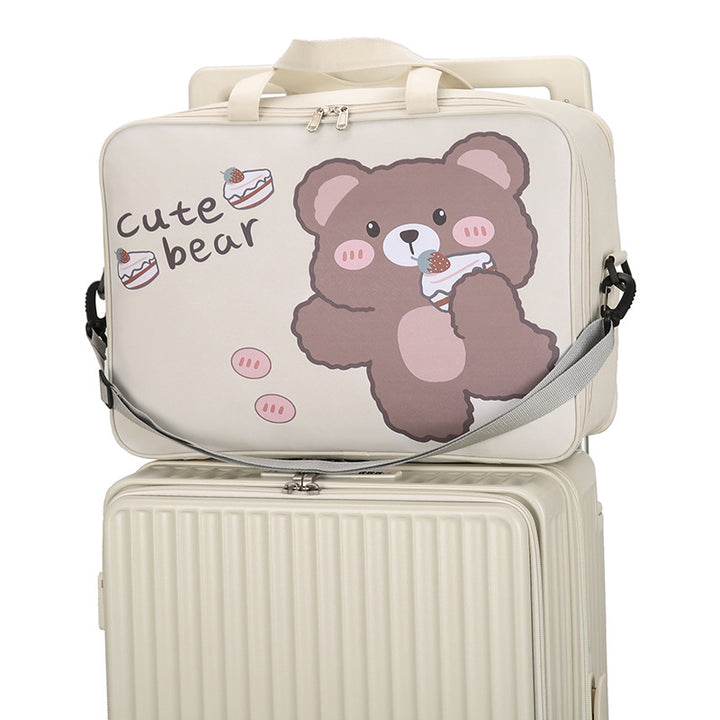 Cute Cartoon Bear Canvas Tote