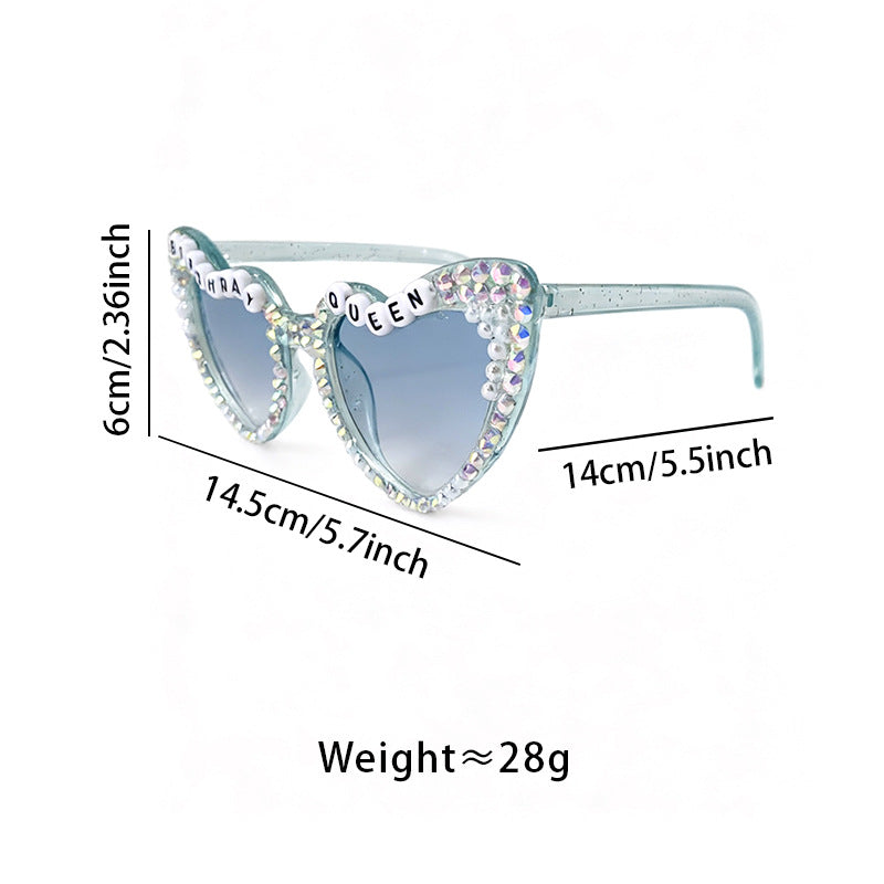 Rhinestone-Accented Birthday-Themed Sunglasses Stornfield