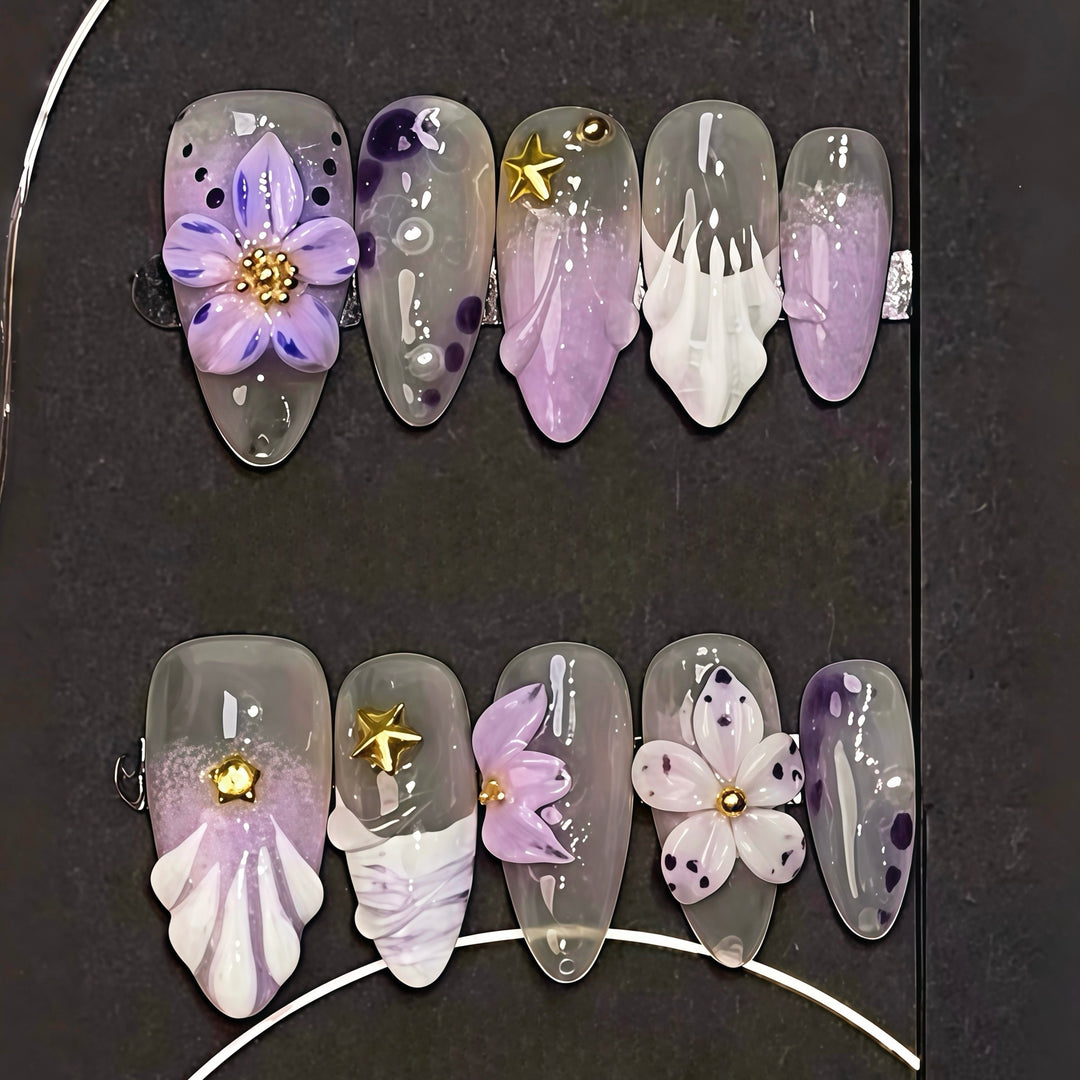 Elegant Artistic Press-On Nail Collection