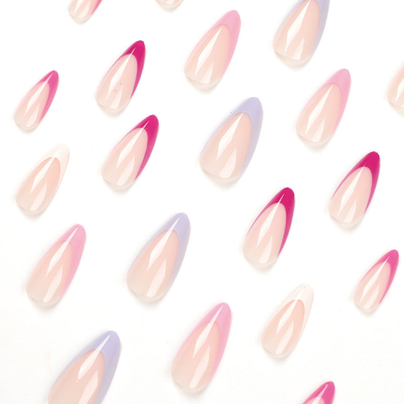 Artful Nail Tips with Creative Gradient Color Stornfield