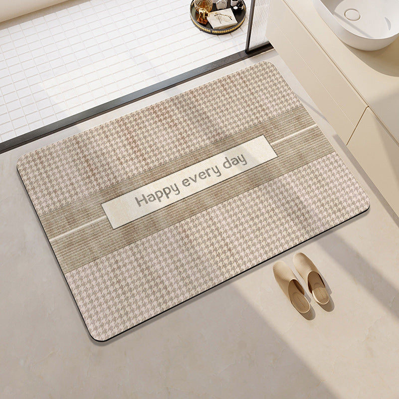 Abstract Pattern Non-Slip Bath Mat Stornfield